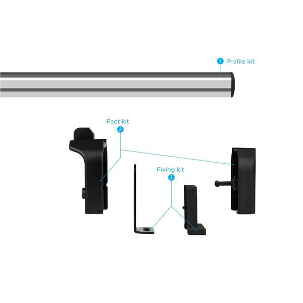 Bare transversale MENABO Professional, Mercedes Citan (W415), 2012-Prezent, 125 cm