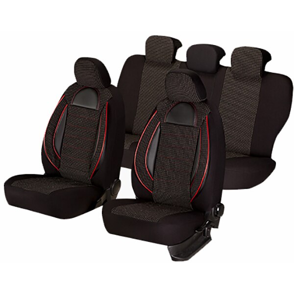 Set huse scaune UMBRELLA Racing 44487, negru