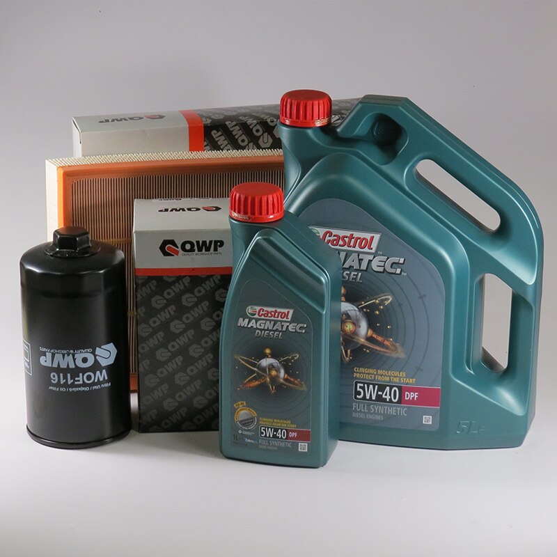 Kit schimb ulei CASTROL 5W40, Volkswagen Transporter T4, 2.5 TDI, 88-150CP, 1995-2003
