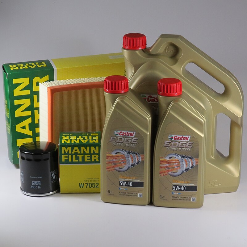 Kit schimb ulei CASTROL 5W40, Volkswagen Transporter T5, 2.0 TDI, 180CP, 2009-prezent