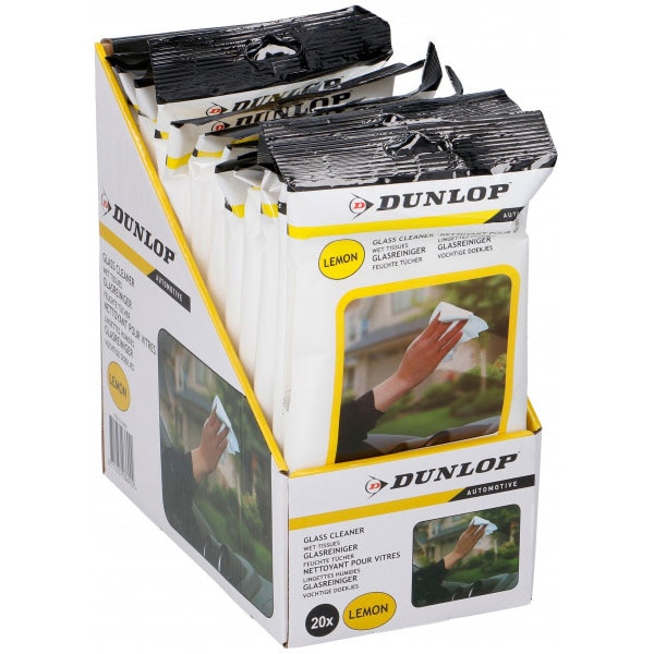 Servetele umede pentru curatat parbriz DUNLOP, 20 buc