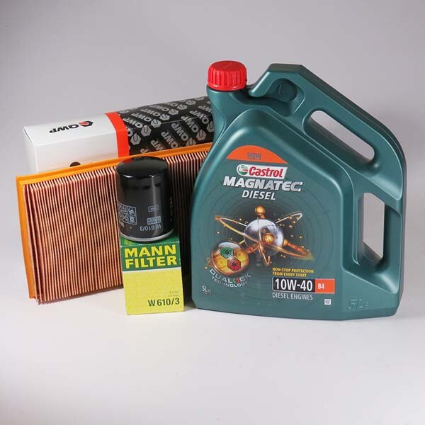 Kit schimb ulei CASTROL Magnatec Diesel 10W40, Opel Astra F 1.7 TDS, 82CP, 1991-09.1995