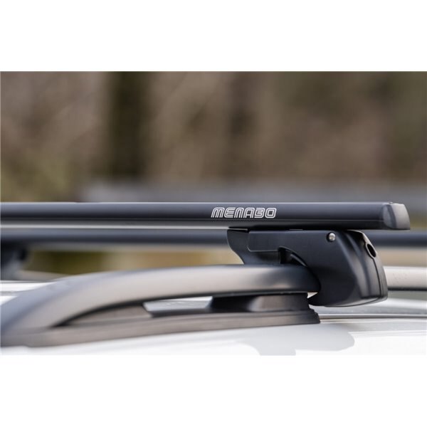 Bare transversale MENABO Sherman Black XL, Toyota Prado, 2002-2009, 135 cm