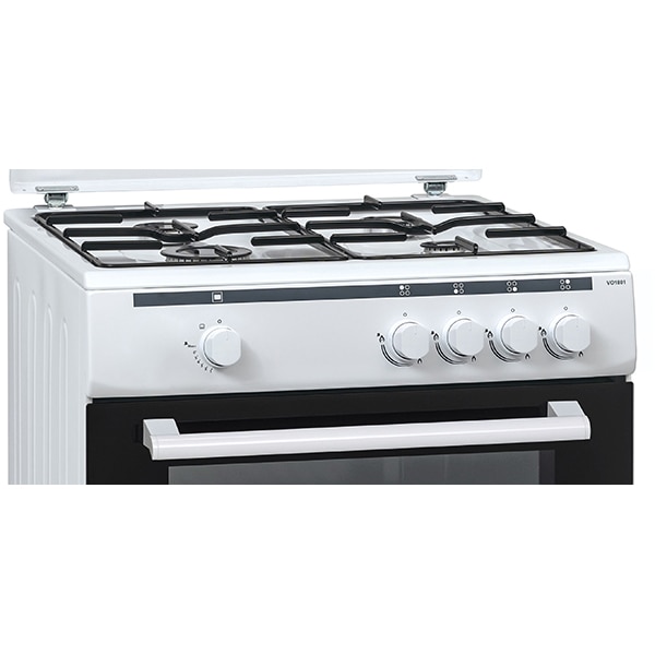 Aragaz VORTEX VO1801, 4 arzatoare, Gaz, L 60 cm, alb