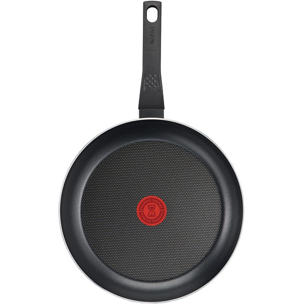 Tigaie TEFAL Simply Clean B5670453, 24cm, aluminiu, Thermo Signal, negru