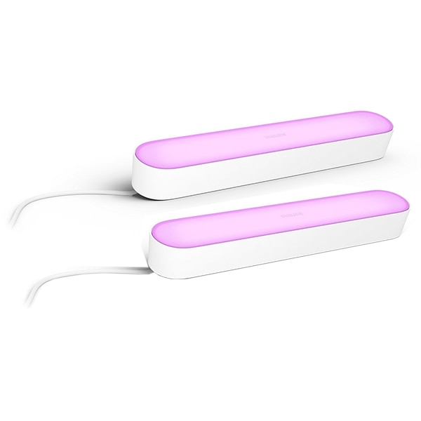 Pachet lampi inteligente PHILIPS Hue Play, lumina RGB, 6.6W, alb, 2 buc