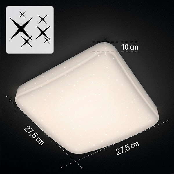 Plafoniera LED Smart HAMA 176546, 10W, 1500lm, Wi-Fi, lumina variabila, alb