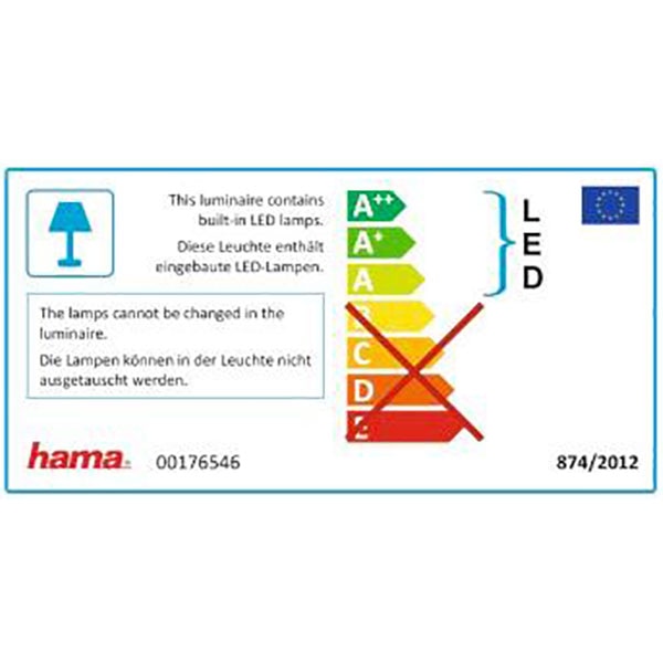 Plafoniera LED Smart HAMA 176546, 10W, 1500lm, Wi-Fi, lumina variabila, alb