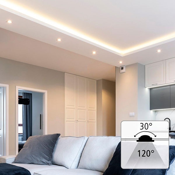 Spot LED HAMA 176588, 5W, 350lm, Wi-Fi, alb