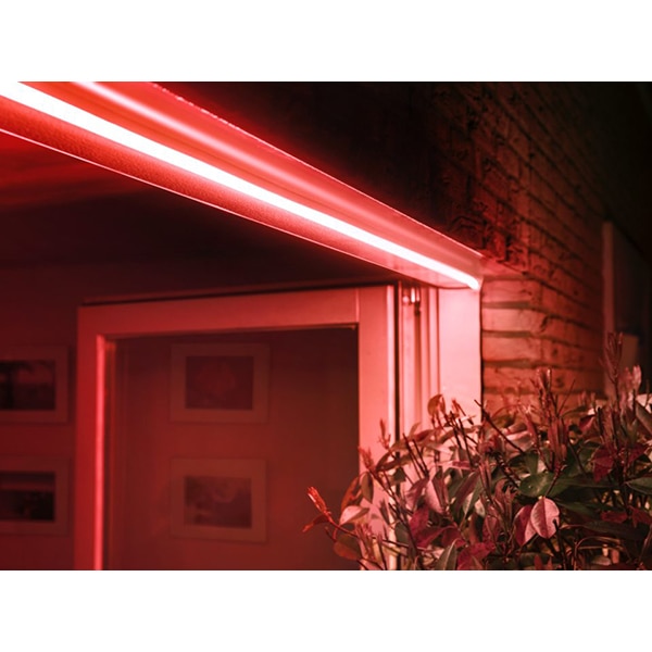 Banda LED exterior Smart PHILIPS Hue 8718699709853, ZigBee Light Link, RGB, 37.5W, 1650lm, 4.87m