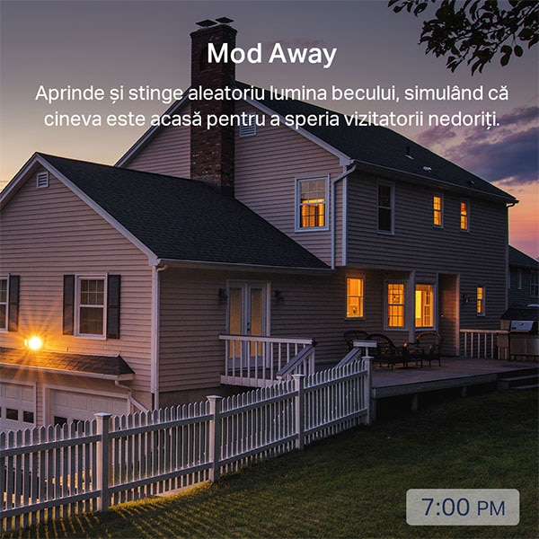 Bec LED Smart TP-LINK Tapo L530E, E27, 9W, 806lm, Wi-Fi, lumina variabila, compatibil Alexa, Google Assistant