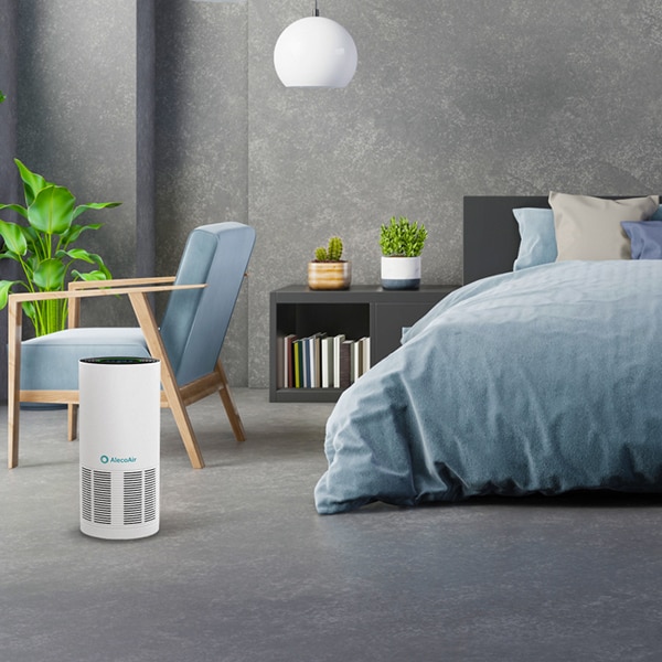 Purificator aer ALECOAIR P40 SMART, 4 trepte viteza, HEPA, Wi-Fi, alb