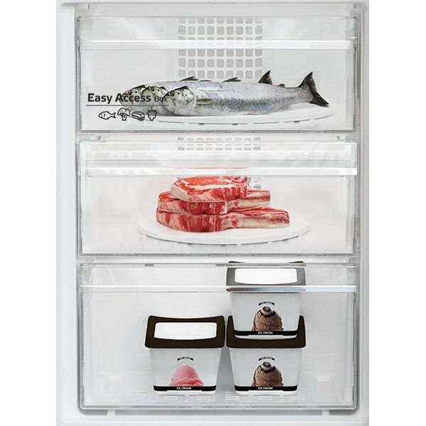 Combina frigorifica ARCTIC AK60366E40NFMT, Full No Frost, 324 l, H 185.2 cm, Clasa E, argintiu