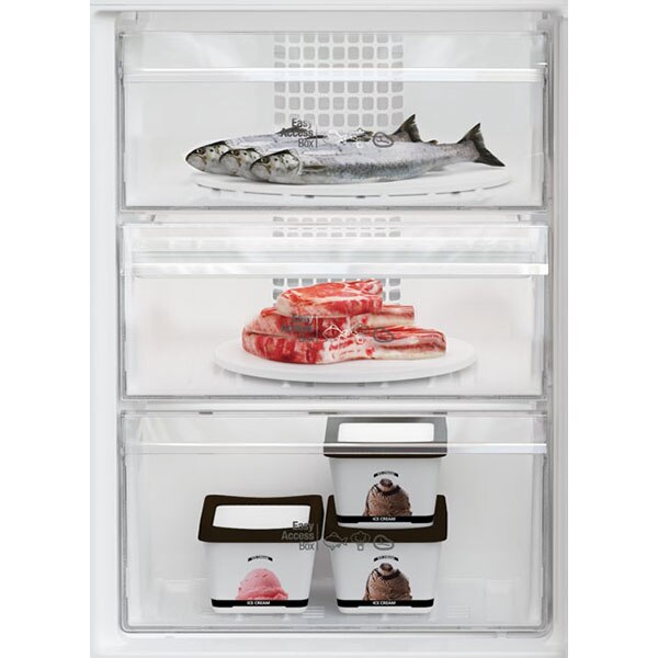 Combina frigorifica ARCTIC AK60406M40NFW, Full No Frost, 362 l, H 202.5 cm, Clasa E, alb