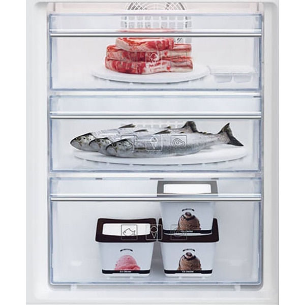 Combina frigorifica incorporabila BEKO BCNA306E4SN, NeoFrost, 284 l, H 193.5 cm, Clasa E