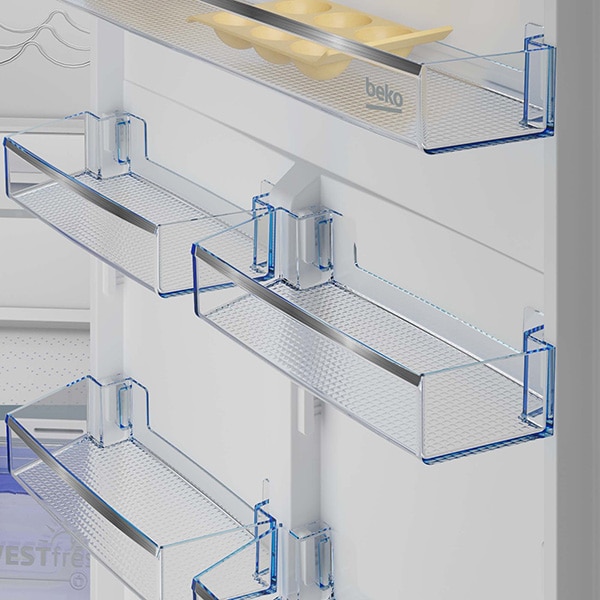 Combina frigorifica incorporabila BEKO BCNE400E40SN, No Frost, 370 l, H 194 cm, Clasa E