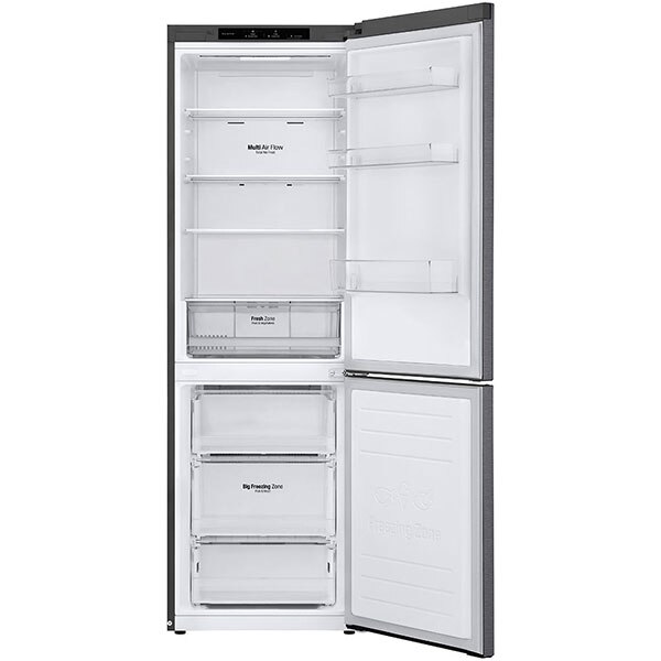 Combina frigorifica LG GBP31DSLZN, No Frost, 341 l, H 186 cm, Clasa E, argintiu