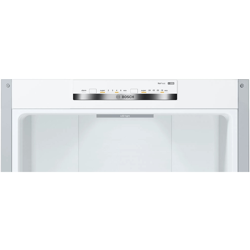 Combina frigorifica BOSCH KGN39VLEB, No Frost, 368 l, H 203 cm, Clasa E, inox