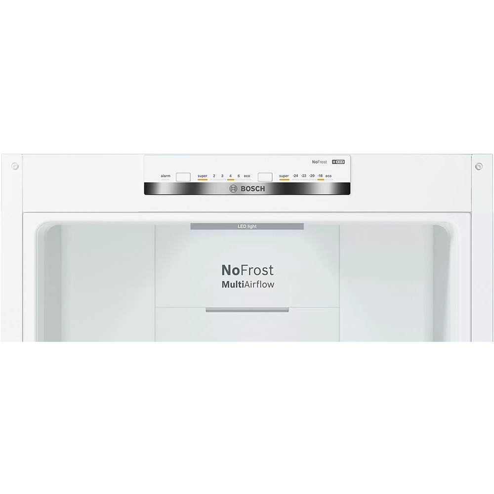 Combina frigorifica BOSCH KGN39VWEQ, No Frost, 368 l, H 203 cm, Clasa E, alb