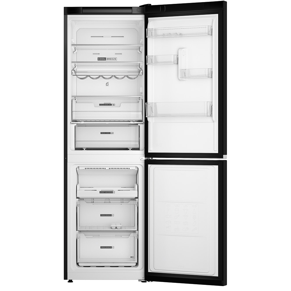 Combina frigorifica WHIRLPOOL W7X 82O K, Total No Frost, 335 l, H 191 cm, Clasa E, negru
