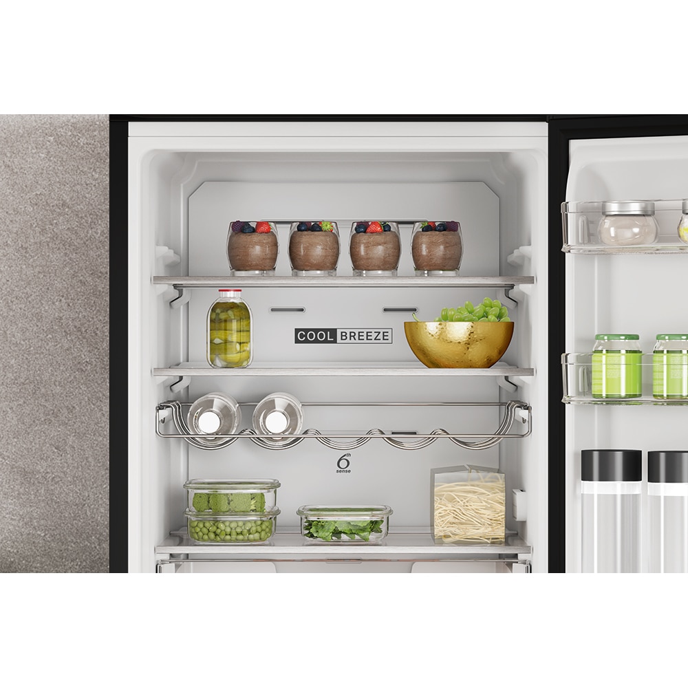 Combina frigorifica WHIRLPOOL W7X 82O K, Total No Frost, 335 l, H 191 cm, Clasa E, negru