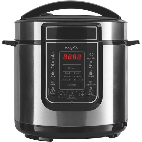 Multicooker MYRIA MY4450, 6l, 1000W, 14 programe, argintiu-negru
