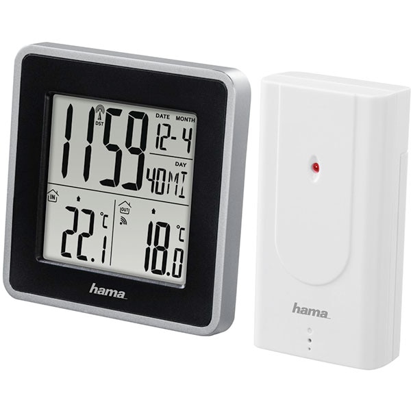 Statie meteo HAMA EWS Intro cu radio si alarma, alb