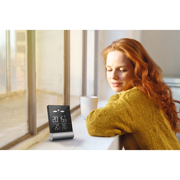 Statie meteo HAMA Black Line 00186417, negru