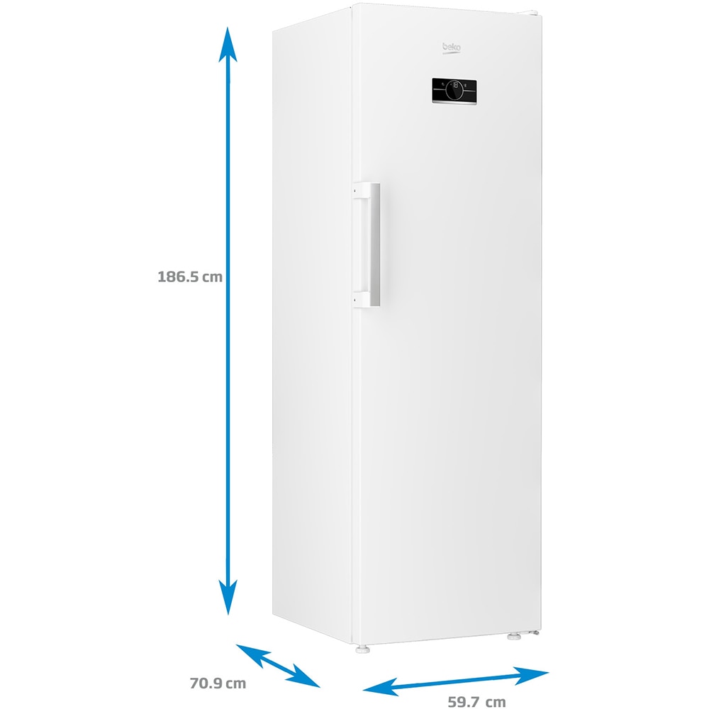 Congelator BEKO B5RFNE314W, No Frost, 286 l, H 186.5, Clasa E, alb