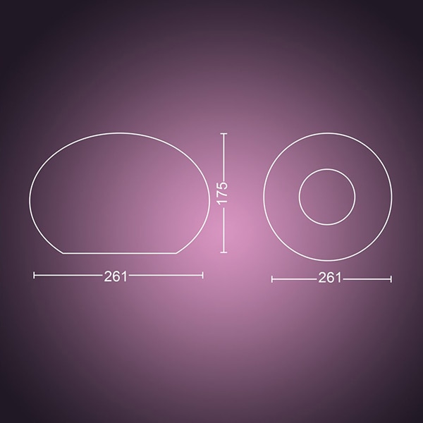 Lampa de birou smart PHILIPS Hue 8718696174586, E27, 9.5W, 806lm, lumina RGB, alb