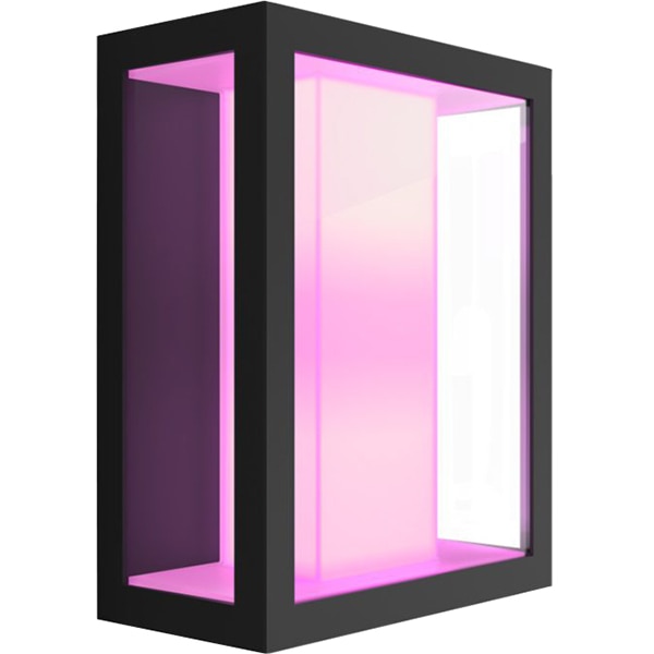 Aplica LED smart PHILIPS Hue 8718696170496, 2x8W, 1200lm, IP44, RGB, negru