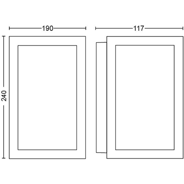 Aplica LED smart PHILIPS Hue 8718696170496, 2x8W, 1200lm, IP44, RGB, negru