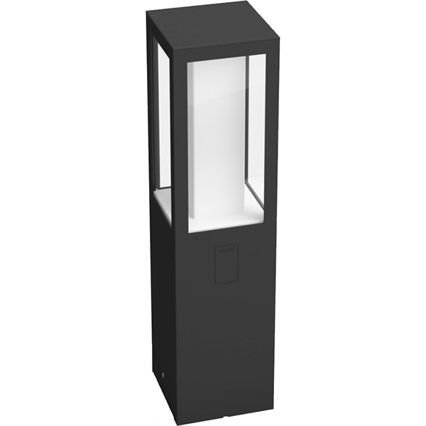 Stalp iluminat smart PHILIPS Hue 8718696170502, 2x8W, 1200lm, IP44, RGB, negru