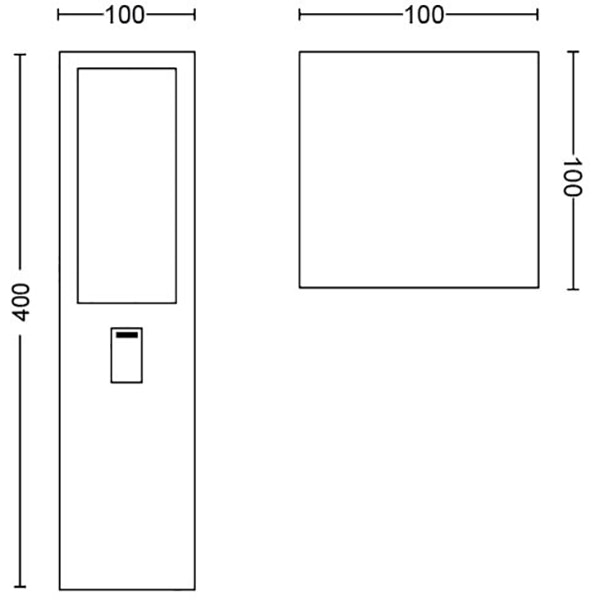 Stalp iluminat smart PHILIPS Hue 8718696170502, 2x8W, 1200lm, IP44, RGB, negru