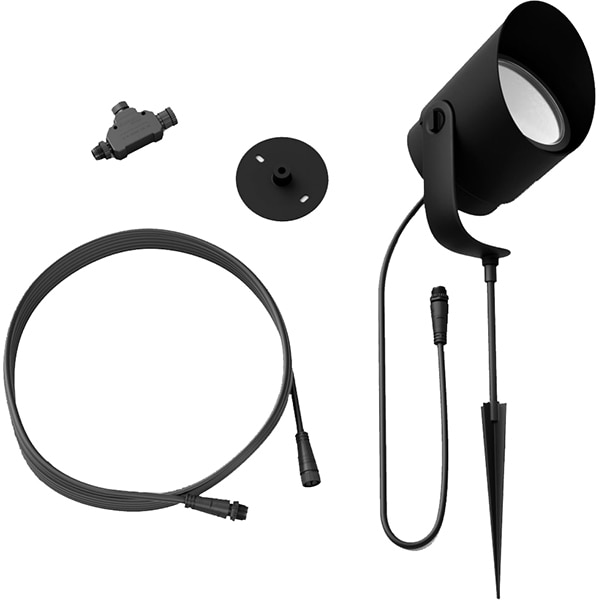 Extensie Spot LED smart PHILIPS Hue 8718696174364, 15W, 1050lm, IP65, RGB, negru