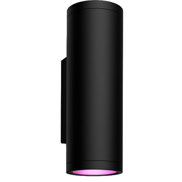 Aplica LED smart PHILIPS Hue 8718696174371, 2x8W, 1200lm, IP44, RGB, negru