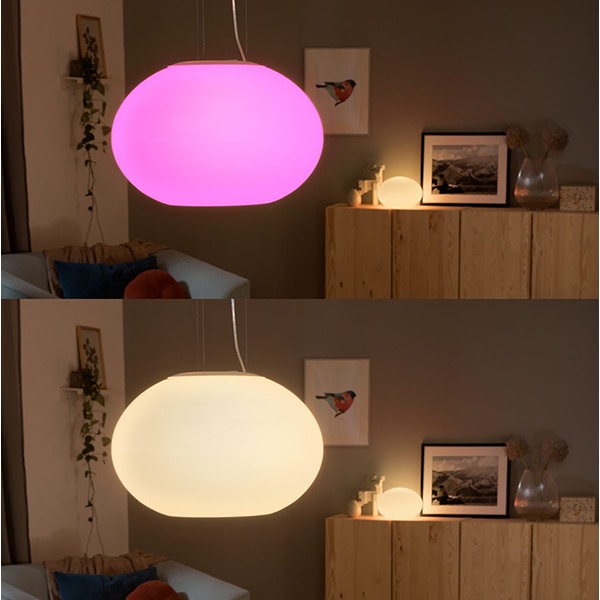 Lustra smart PHILIPS Hue Flourish 8718696174609, 2x9W, LED, RGB, alb