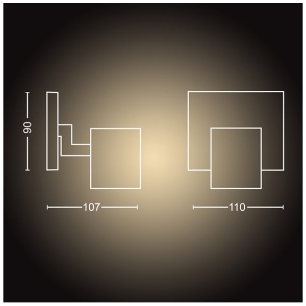 Spot LED smart PHILIPS Hue 8718696175347, 5W, 350lm, IP20, lumina variabila, alb