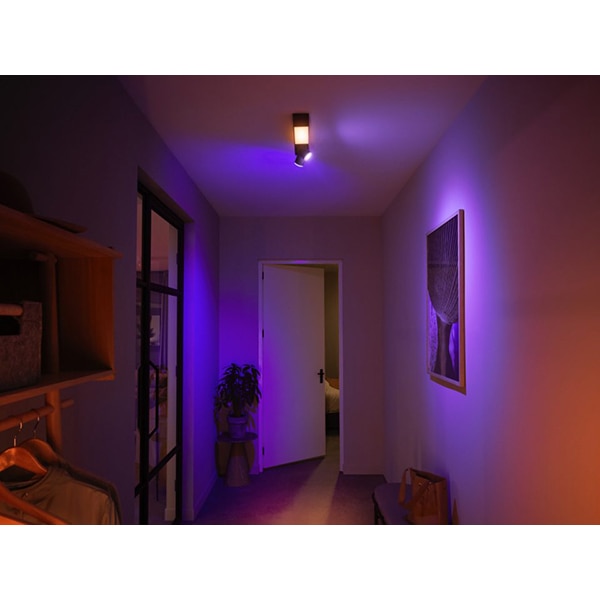 Plafoniera LED Smart PHILIPS Hue 8718696175989, 22.4W, 1540lm, Wi-Fi, RGB, negru