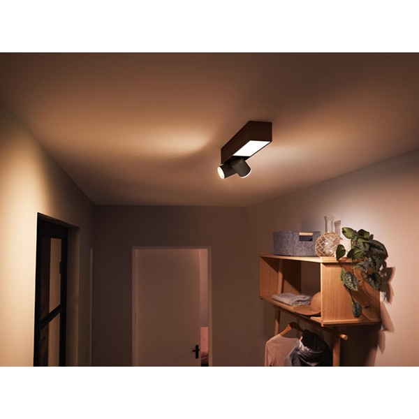 Plafoniera LED Smart PHILIPS Hue 8718696175989, 22.4W, 1540lm, Wi-Fi, RGB, negru