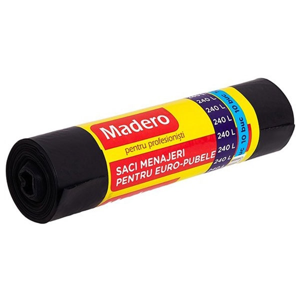Saci menajeri MADERO 012834D, 10 bucati, 240 l, negru