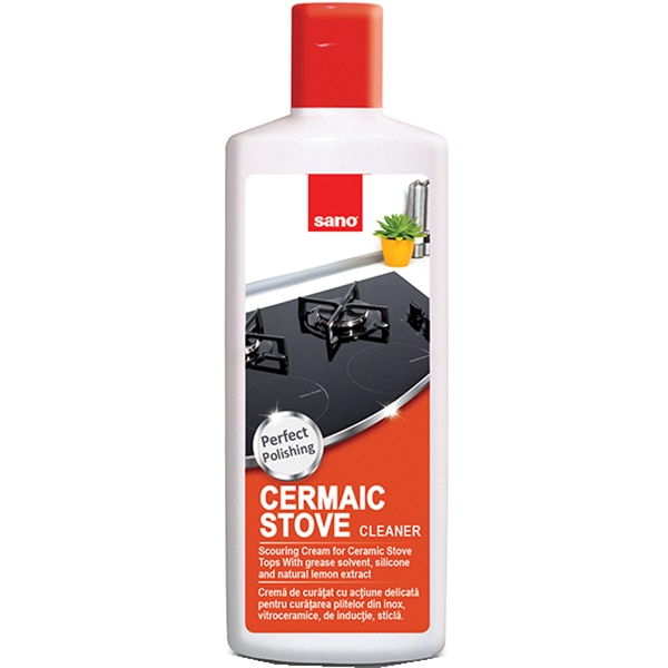 Detergent plite vitroceramice SANO Ceramic Tops Cleaner, 300ml