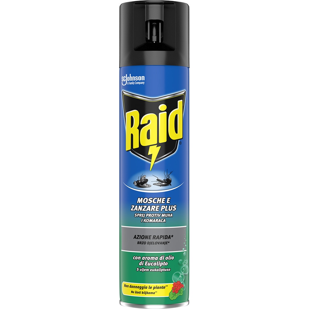 Spray anti-muste si tantari RAID Eucalipt, 400ml
