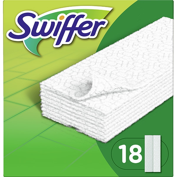 Rezerva uscata mop SWIFFER Dry, 15 cm, 18 bucati