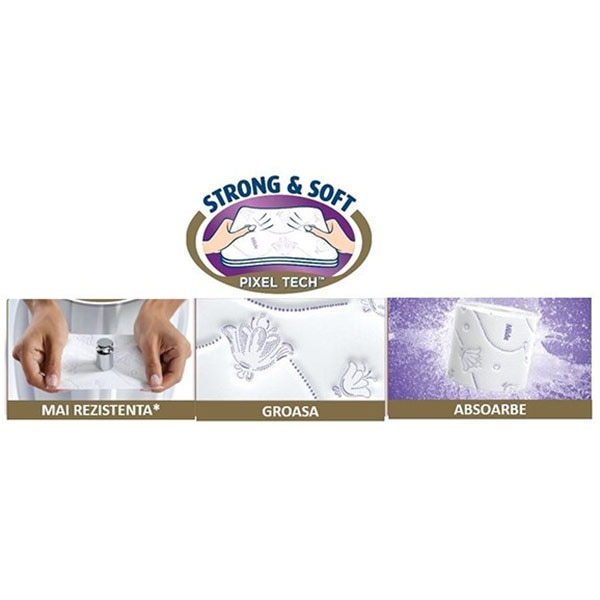 Hartie igienica MILDE Relax Purple, 3 straturi, 40 role