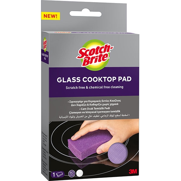 Burete curatare plita de sticla SCOTCH-BRITE MMBU0660, 1 bucata