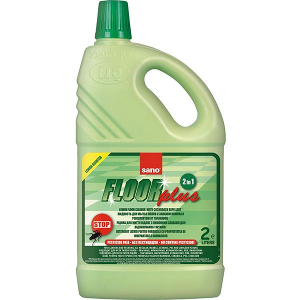 Detergent insecticid pentru pardoseli SANO Floor Plus, 2 l
