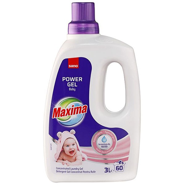 Detergent lichid SANO Maxima Baby, 3 l, 60 spalari