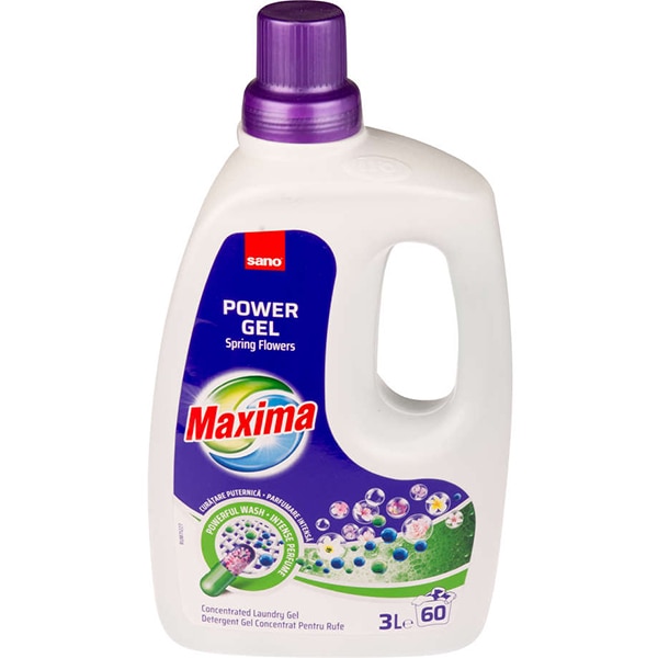 Detergent lichid SANO Maxima Spring Flowers, 3 l, 60 spalari