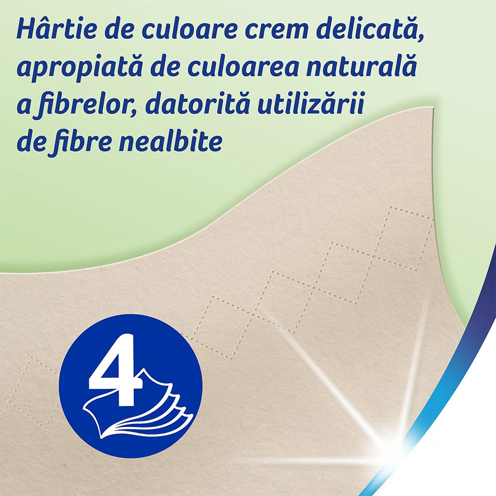 Servetele faciale ZEWA Softis Natural Soft, 4 straturi, 80 bucati